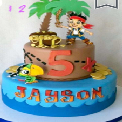 3 layers Tier Cake Butter Cream